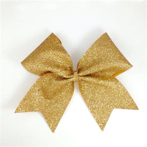 glitter cheer bows|gold glitter cheer bows.